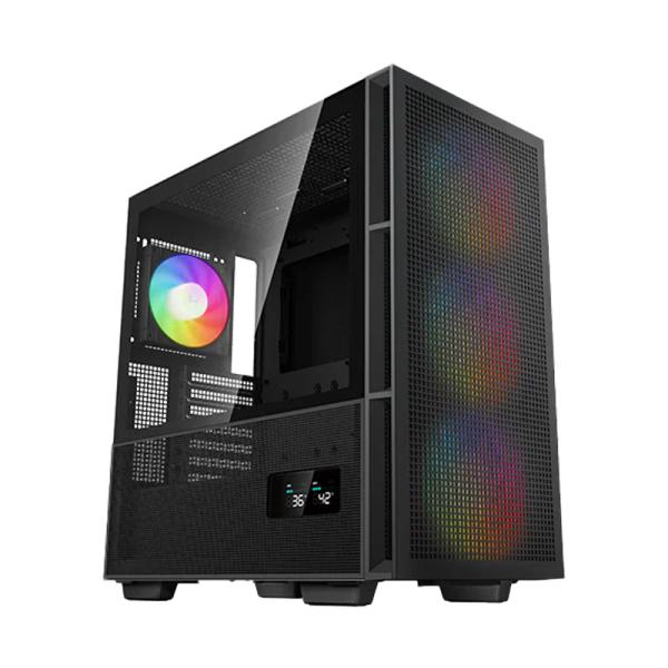 CASE GAMING RGB DEEPCOOL CH560 DIGITAL MID TOWER 3 VENTILADORES DE 140MM Y 1 DE 120MM CON VIDRIO LATERAL Y MALLA FRONTAL