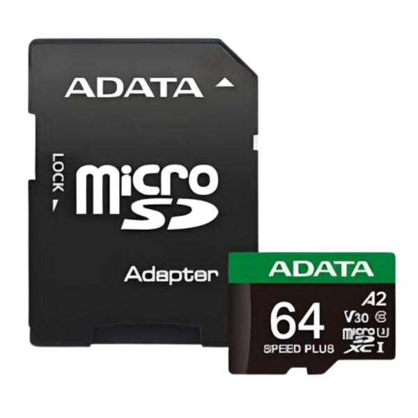 MEMORIA MICRO SD ADATA UD64GUI3V30A2SP-RA1