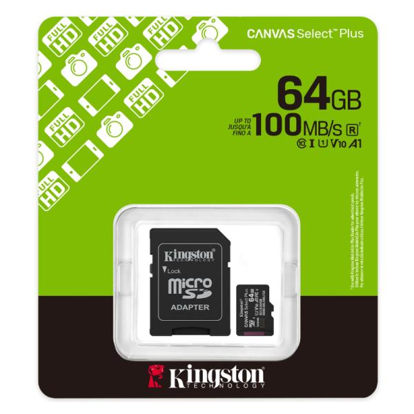 MEMORIA MICRO SD KINGSTON SDCS3/64GB