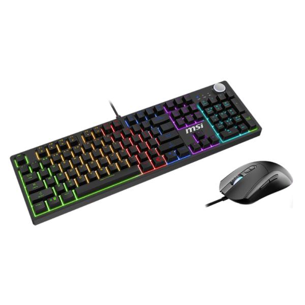 KIT TECLADO Y MOUSE MSI FORGE GK320 COMBO RED US